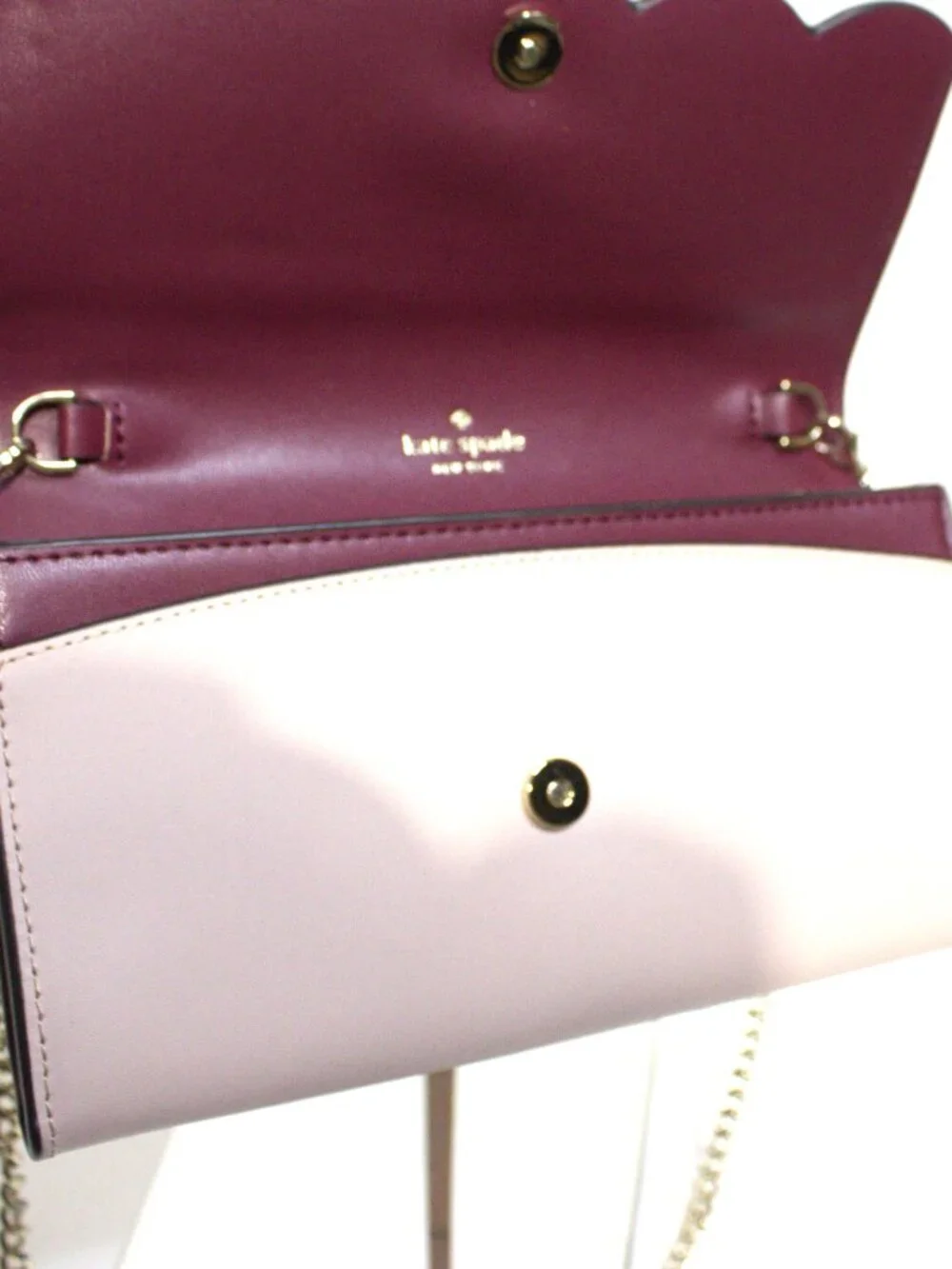 Kate Spade, Pink Leather Gemma Crossbody with Gold Hardware, Small